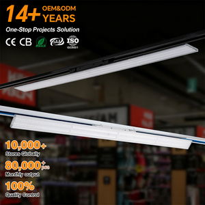 Fitlight Mall hệ thống đường sắt chiếu sáng 1.5m tuyến tính theo dõi dẫn siêu thị 130lm/W 50W dừng cửa hàng lũ tuyến tính theo dõi dẫn ánh sáng - Product Image 1
