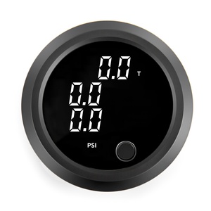 정확한 측정을 위한 3 압력 흰색 디스플레이가 있는 범용 52mm 초박형 압력 게이지 - Product Image 3