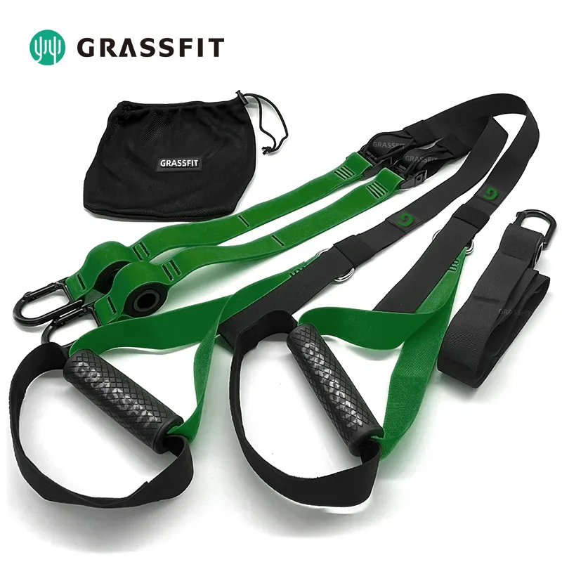 Custom Color Home Gym Suspension Straps Trainer Training Exercise Resistance Training Fitness Suspension Exercise Trainer Set