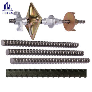 Sistema de barra de acoplamiento de pared de encofrado de hormigón galvanizado D15/17 180kn barra de acoplamiento laminada en caliente - Product Image 1