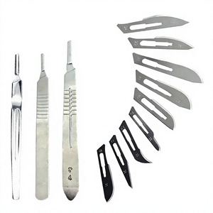 Ensemble de 100 lames amovibles en acier inoxydable, instrument chirurgical certifié CE ISO Classe I, usage hospitalier, chirurgie générale - Product Image 2