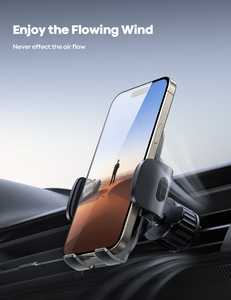 Support de téléphone Lamicall CV09 antidérapant à fixation par gravité pour grille d'aération de voiture, avec verrouillage automatique, pour chauffeurs de taxi - Product Image 5