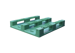 Pallet nhựa HDPE nguyên sinh 100% gia cường, mặt đơn, kiểu Euro, 4 hướng đi, ba chân, ba thanh đỡ, chất liệu nhựa đặc, dùng để chứa hàng, tải trọng 6.0 tấn - Product Image 3