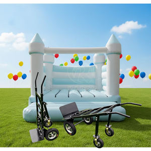 Merdiven Çıkan Kargo Arabası Şişme Kale Aksesuarı Ayrılabilir Taşınabilir Katlanabilir El Arabası 4 Alaşımlı Tekerlek 500KG - Product Image 1