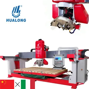 Hualong Hot Koop HSNC-500 Automatische Graniet Plaat Brug Zag Natuursteen Snijmachine Graniet Cutter Voor Keuken Aanrecht