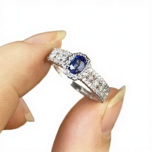 Bagues de mariage minimalistes en argent sterling 925 plaqué rhodium avec rubis naturel taillé ovale, fabrication artisanale, pour femmes, qualité supérieure, directement de l'usine - Product Image 3