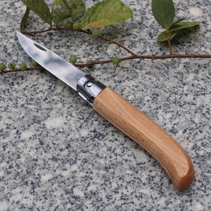 Coltello Pieghevole Artigianale con Manico in <span class=keywords><strong>Legno</strong></span> di Faggio e Blocco ad Anello Manuale, Coltello da Sicurezza <span class=keywords><strong>per</strong></span> Bambini - Product Image 2