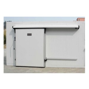 Porte <span class=keywords><strong>coulissante</strong></span> simple ou double intérieure d'acier inoxydable d'<span class=keywords><strong>isolation</strong></span> <span class=keywords><strong>thermique</strong></span> d'entrepôt de réfrigération pour la <span class=keywords><strong>baie</strong></span> de chargement - Product Image 1