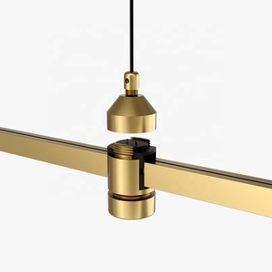 Bel hôtel chambre salon déménagement bricolage modularisation conception or piste lumière LED multi-tête combinaison lustre de luxe - Product Image 5