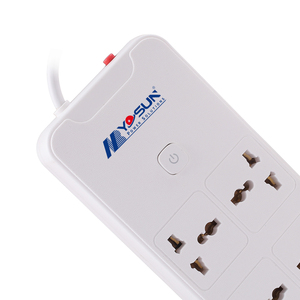 Multiprise universelle 2500W 250V 10A à 6 prises <span class=keywords><strong>avec</strong></span> protection contre les surtensions et <span class=keywords><strong>interrupteur</strong></span> pour la maison et le bureau - Product Image 6