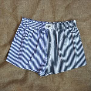 Etichetta con Logo personalizzato all'ingrosso cintura mare surf strisce vestite classiche Unisex <span class=keywords><strong>da</strong></span> uomo in tessuto <span class=keywords><strong>da</strong></span> <span class=keywords><strong>donna</strong></span> pigiama Y2k <span class=keywords><strong>Boxer</strong></span> Shorts - Product Image 1