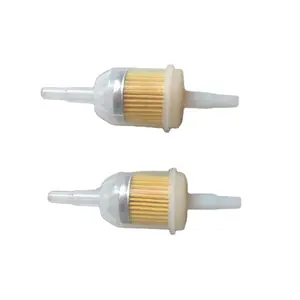 2 x 6 mm petrol filter fuel filter with hose + clamps motorcycle scooter  quad