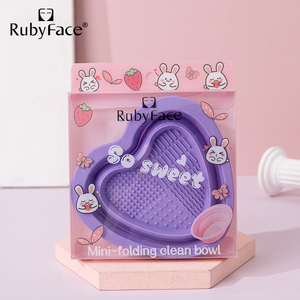 Thấp moq ráp Silicone trang điểm bàn chải làm sạch Mat có thể gập lại trang điểm bàn chải làm sạch bát - Product Image 4