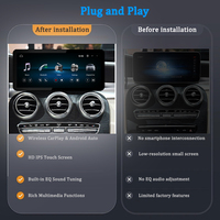 Lecteur vidéo LELV pour système Linux de voiture, compatible Android Auto Mercedes-Benz Classe GLC X253, navigation Carplay, écran 10,25 pouces
