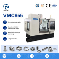 Centre d'usinage vertical CNC 4 axes VMC855, système SYNTEC, 10000 tr/min, BT40, 24 outils, haute précision, découpe de métaux