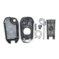 433 MHZ 4A puce Flip clé de voiture pliante à distance pour Peugeot 308 4008 pour Citroen C3 C5 C6 HU83 VA2 lame