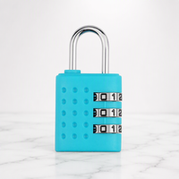 Cadenas à combinaison à 3 chiffres tendance, mini cadenas portable en ABS et alliage de zinc pour bagages, sacs de sport et sacs à dos