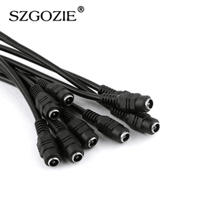 Cavo di alimentazione 5521 cc a <span class=keywords><strong>6</strong></span> vie da femmina a maschio cavo adattatore Splitter 2.1*5.5mm a corrente continua - Product Image 4