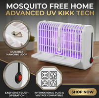 Piège à insectes électrique d'intérieur, tueur de moustiques, lampe UV, matériau ABS solide