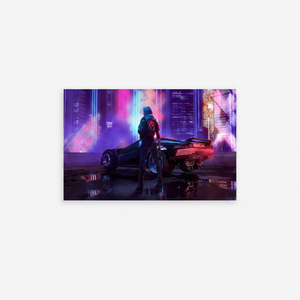 Art sur toile Cyberpunk : Impression personnalisée pour la décoration de salle de jeux, ART SUR VERRE TÉRMÉTRAL - Product Image 2