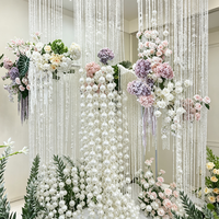 Accessoires de décoration de mariage DIY : Chaîne de perles, rideau d'allée, accessoires élégants pour cérémonie de mariage, célébration de mariage