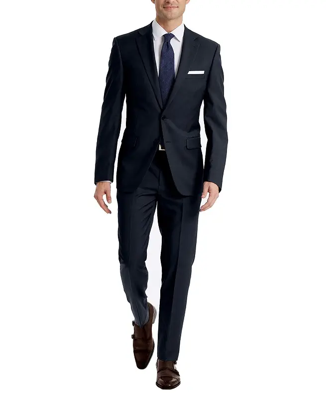 Men's Active Series Stretch Slim Fit Suit Men's Office Suits
