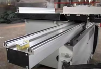 WELLMAX Scie à table coulissante de haute précision pour le travail du bois-Idéal pour les meubles et les projets de construction Machine à découper le bois