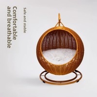 Lit rond en plastique pour chat, fournitures pour animaux de compagnie, nid d'été pour animaux, niche rafraîchissante pour chien, hamac surélevé pour chat, tapis universel toutes saisons pour chat