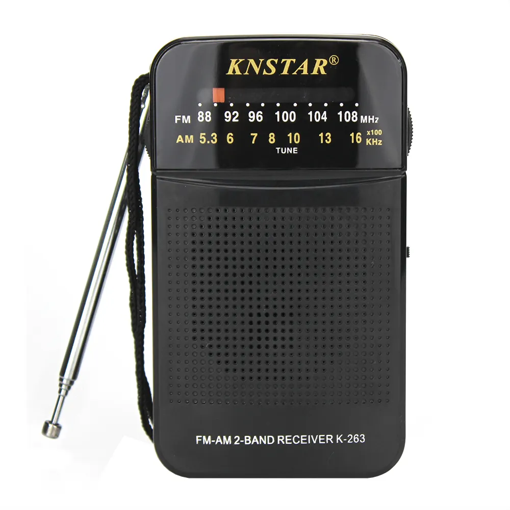 K-263 Pocket Fm Am Twee Band Dsp Dab Micro Radio Ontvanger Met Oortelefoon Jack