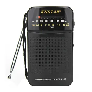 K-263 de bolsillo Fm Am, dos bandas, DSP, Dab, Micro receptor de Radio con conector de auriculares