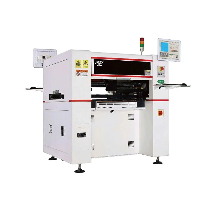6 Head Full-automatic Chip Mounter Machine with Ball Grinding Screw for SMT Production Line
