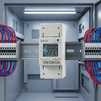 Compteur d'énergie monophasé Acrel ADL200, montage sur rail DIN, communication Modbus RTU, écran LCD pour armoire de distribution électrique