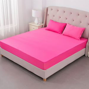 Sábana de tela de punto 100% poliéster, ropa de cama ajustada, elástica, personalizada, a prueba de agua, color blanco, tamaño King, para <span class=keywords><strong>Hotel</strong></span>