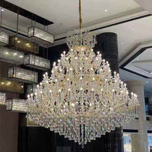 Lámpara de Araña Clásica Europea Personalizada de Cristal María Teresa para Bodas, Villas, Vestíbulos de Hoteles, Lámpara Colgante de Lujo Extra Grande - Product Image 2