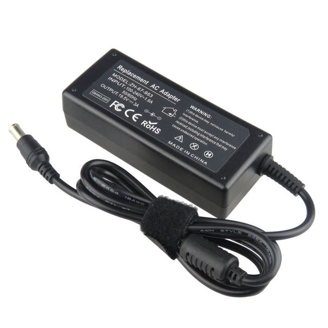 OEM Black Laptop Adapter 60W 19.5V 3A 6.5*4.4MM Portable Power Bank From China