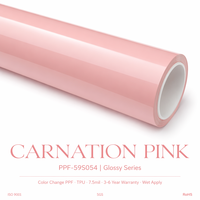 Film de protection de peinture (PPF) auto-cicatrisant et anti-jaunissement en TPU aliphatique Covestro, série Crystal Rose Carnation, pour le relooking automobile et la modification de couleur, vente en gros