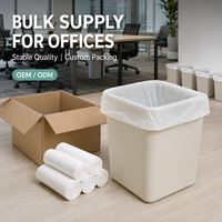 Sacs Poubelles en Plastique Jetables Personnalisés Noir et Blanc, Grand Rouleau, pour Cuisine, Écologiques, Vente en Gros, OEM ODM
