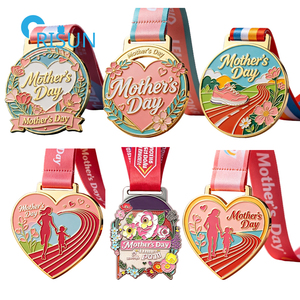 Médaille personnalisée pour la fête des mères, la meilleure maman, la mère, mini marathon virtuel, médaille de course, médaille personnalisée pour la fête des mères - Product Image 1
