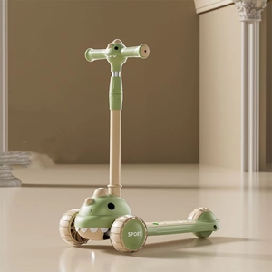 Scooter de plástico plegable para niños con música Twister Cochecito de bebé Scooter - Product Image 2