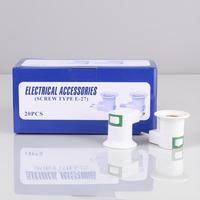 Douilles de lampe LED E27 E14 en plastique testées en usine, supports de lampe, douilles de prise, adaptateur de prise EU US avec interrupteur AC 85-165V