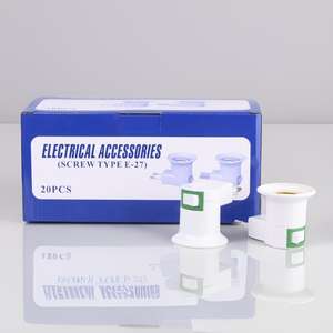 Douilles de lampe LED <span class=keywords><strong>E27</strong></span> <span class=keywords><strong>E14</strong></span> en plastique testées en usine, supports de lampe, douilles de prise, <span class=keywords><strong>adaptateur</strong></span> de prise EU US avec interrupteur AC 85-165V - Product Image 1