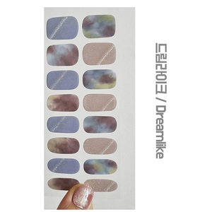 Pegatinas de Uñas Semipermanentes de Origen Coreano, Gel UV de Uretano, No Tóxicas, Libres de BPA, Bolsa a Granel, Papel Cartón, Logotipo Personalizado, OEM, ODM - Product Image 1