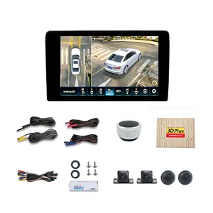 Wemaer 360 Camera Car Reversing Aid Auto Split Android Screen 4Way Dvr Video Recorder Radio Stereo Hd 3D Camera 360 Car With Lcd
