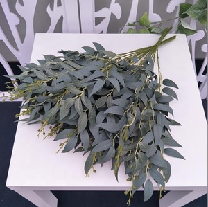 Vente chaude feuilles de saule artificielles dorées branches à vendre - Product Image 5