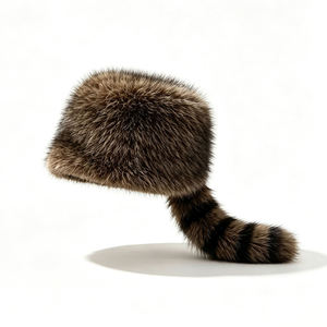 Chapeau en fausse fourrure de haute qualité avec queue, chapeau d'hiver pour femme, idéal pour l'extérieur par temps froid, vente en gros OEM ODM - Product Image 5