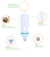 Lampe spirale haute puissance sans scintillement B22 45W 55W 65W Lumière du jour à économie d'énergie