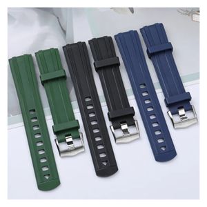 Correas de <span class=keywords><strong>reloj</strong></span> de goma FKM de extremo curvo, correa de <span class=keywords><strong>reloj</strong></span> de 20mm para correa de <span class=keywords><strong>reloj</strong></span> <span class=keywords><strong>Omega</strong></span> <span class=keywords><strong>Seamaster</strong></span> 300 - Product Image 1