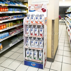 Metal Pegboard Display Rack Floor Standing Multi-Layer Retail Merchandise Display Stand For Skincare Shampoo Products - Product Image 3