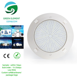 Projecteur LED ultra-fin IP68 Green Element pour piscine, rempli <span class=keywords><strong>de</strong></span> résine, mural, submersible, RVBW changeant <span class=keywords><strong>de</strong></span> couleur pour piscine à eau salée - Product Image 1