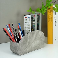 Organisateur de bureau multifonction LG8175, boîte de rangement pour télécommande à 5 compartiments, pour l'école et la maison, en PU